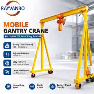 Équipement de levage Chine : Pont roulant mobile extérieur sur mesure, capacité directe usine, 1 tonne, 2 tonnes, 3 tonnes, 5 tonnes, pour charges lourdes - Product Image 2