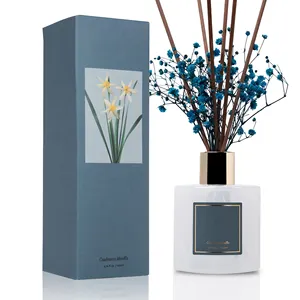 Decorative rattan bamboo reed diffuser perfume reed diffuser aroma reed diffuser and home scents
