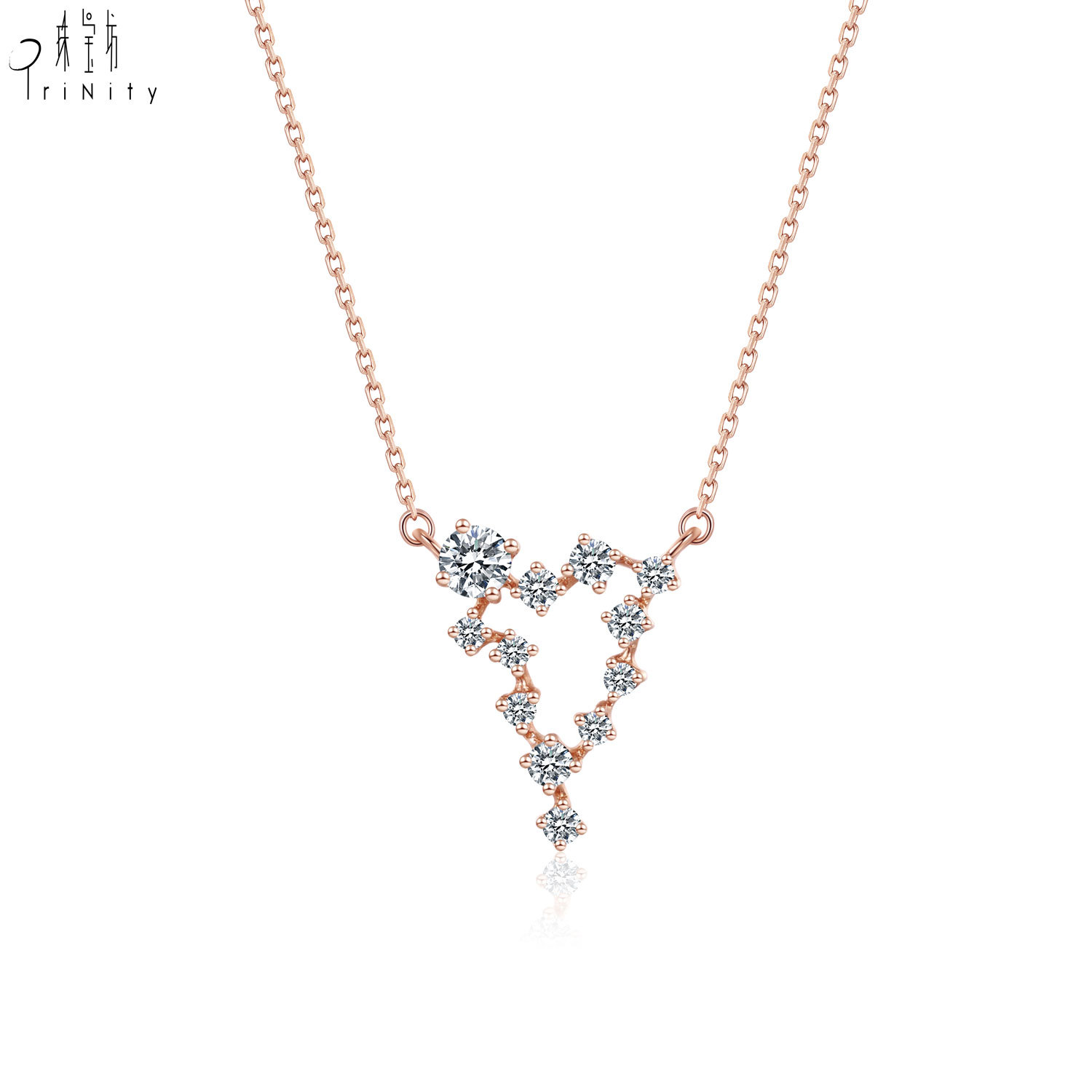 18K Solid Rose Gold