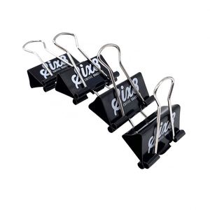 Cadeaux promotionnels - Clips de reliure en métal noir - Product Image 2
