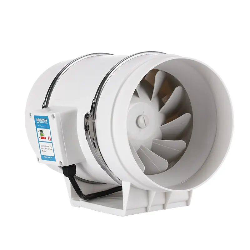 Ventilatore circolare a tubo forte 4 6 8 pollici 150 ventilatore di scarico da cucina a flusso assiale con flusso obliquo silenzioso