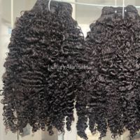 Collection de cheveux cambodgiens, cheveux crépus doux et bouclés cambodgiens, cheveux crépus doux et bouclés afro cambodgiens, 100% cheveux vierges humains bruts, mèches de tissage