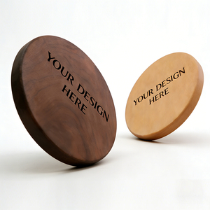 Posavasos Cuadrados de Madera de Lujo con Logotipo Personalizado al por Mayor, Decoración de Mesa Reutilizable, Acabado Natural, Grosor de 10 mm, Diámetro Superior a 600 mm - Product Image 2