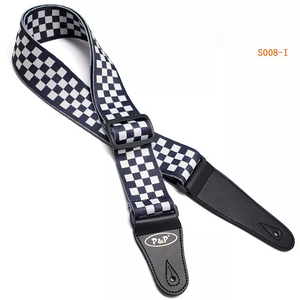 Correa de guitarra eléctrica y acústica de poliéster colorida con estampado por transferencia térmica, venta al por mayor directa de fábrica - Product Image 2