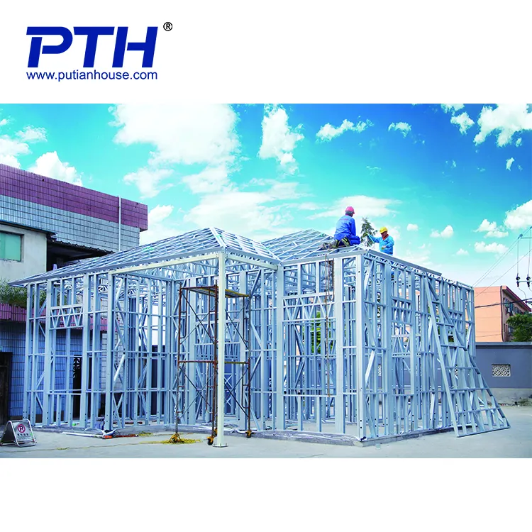 prefabricated light steel villa prefab house structure for residential use