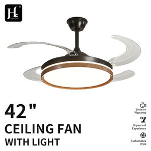 Ventilador de Techo Inteligente LED Mini Moderno de 42 Pulgadas con Acabado en Nogal, Control Remoto Bluetooth, Múltiples Aspas Plegables, Luz LED, Motor de Corriente Continua - Product Image 3