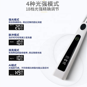 Nueva Lámpara de Fotocurado <span class=keywords><strong>Dental</strong></span> con Cabezal de Guía de Luz de Aleación Anti-Caída, Lámpara de Fotocurado Oral con 4 Modos <span class=keywords><strong>para</strong></span> un Curado Rápido de la <span class=keywords><strong>Sensibilidad</strong></span> - Product Image 5