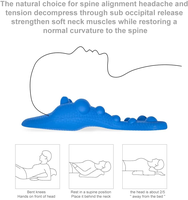 Oreiller chiropratique de massage par étirement du dos complet par Acupillow Civière de traction cervicale et lombaire