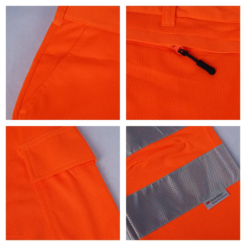 Lx Hoge Zichtbaarheid Rood/Oranje Reflecterende Broek Veiligheidsbroek Veiligheid Werkbroek Voor Man