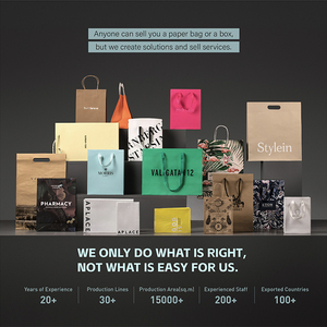 ถุงกระดาษคราฟท์สีขาวพร้อมที่จับพร้อมกระดาษคราฟท์วัสดุ - Product Image 6