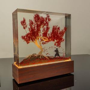 <span class=keywords><strong>Samurai</strong></span> Ninja 3D resina lampada fatta a mano decorazione artistica per la casa regali di natale fatti a mano - Product Image 1