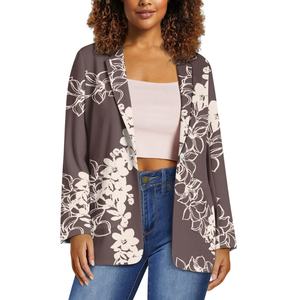 Dropshipping Pakaian Wanita Print on Demand Pola Bunga Lava Setelan Wanita Elegan Fashion Setelan Wanita Blazer - Product Image 3
