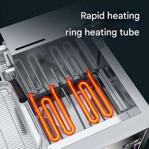 Friteuse électrique intelligente commerciale <span class=keywords><strong>de</strong></span> grande capacité 20L, verticale avec deux réservoirs pour une friture à volume élevé - Product Image 4