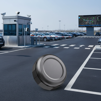 Traceur GPS intelligent rond noir dissimulé pour iOS et Android, avec aimant puissant, pour la gestion du suivi des véhicules de location, portable, global, avec 3 ans de garantie.