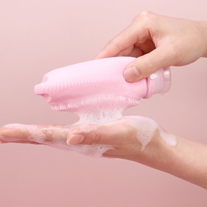 Travel Custom Colour Pink 100ml Silicone Squeeze Shower Gel <b>Bottle</b>,silicone brush squeeze <b>bottle</b> - Product Image 4