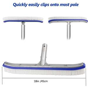 Precio <span class=keywords><strong>de</strong></span> fábrica, cepillo <span class=keywords><strong>de</strong></span> limpieza <span class=keywords><strong>de</strong></span> pared <span class=keywords><strong>de</strong></span> piscina <span class=keywords><strong>de</strong></span> lujo <span class=keywords><strong>de</strong></span> 18 "con mango <span class=keywords><strong>de</strong></span> cepillo <span class=keywords><strong>de</strong></span> pared <span class=keywords><strong>de</strong></span> piscina trasera <span class=keywords><strong>de</strong></span> aluminio <span class=keywords><strong>pintado</strong></span> en blanco - Product Image 2