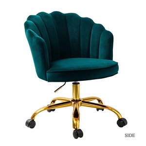 Chaise de salon et de bureau pivotante en velours, <span class=keywords><strong>fauteuil</strong></span> de bureau moderne et de loisirs - Product Image 2