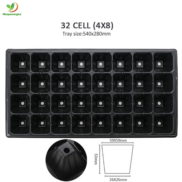 40 72 98 105 128 200 Holes Plug Seed Trays for Plant Propagation Nursery Seedling Growing
