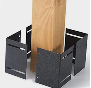 Kit de Protección de Postes Metálicos Ajustables, Apto para Buzones de Madera, Cercas y Más - Product Image 2