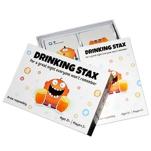 Custom Drinking Playing Card Deck Poker Printing Made Drinking Box Adult Sex Board Anime crea il tuo gioco di carte da bere