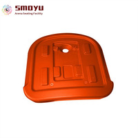 Asientos de Grada de Aluminio y Plástico de Alta Resistencia, sin Respaldo, Moldeados por Soplado en HDPE, 400x380mm, con Orificio de Drenaje, Venta al por Mayor