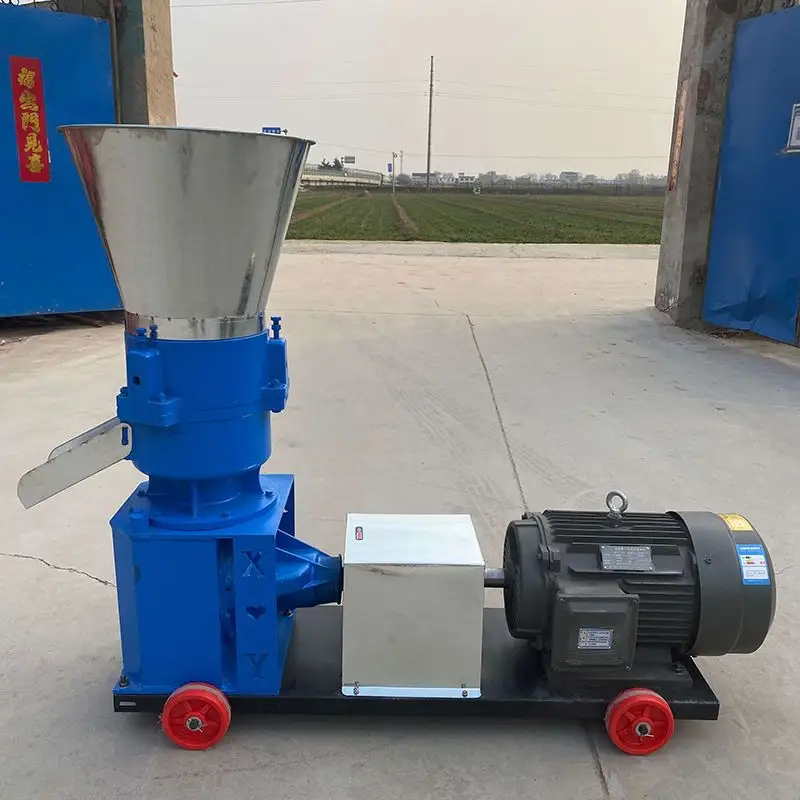 Chine usine machine à granulés d'alimentation granulateur de son d'herbe équipement de traitement des aliments pour chiens