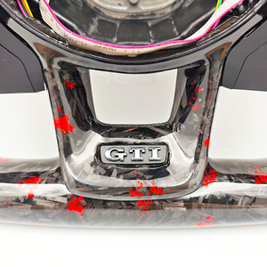 <span class=keywords><strong>Volante</strong></span> LED de Fibra de <span class=keywords><strong>Carbono</strong></span> Forjado Rojo Personalizado para VW Volkswagen <span class=keywords><strong>Golf</strong></span> 5 6 7 R MK5 MK6 MK7 <span class=keywords><strong>GTI</strong></span> Polo Passat B8 - Product Image 5