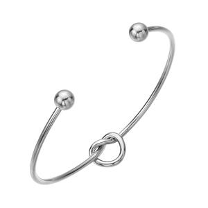 Braccialetto del braccialetto del nodo di amore di fascino del cuore dell'acciaio inossidabile 316L all'ingrosso della fabbrica - Product Image 5