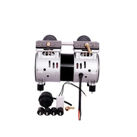Compresseur d'air portable à piston sans huile et à faible bruit MEC900, refroidi par air, moteur 220V, pompe pour concentrateur d'oxygène