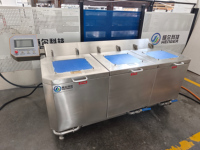 Automatische fruit- en groentewasmachine SUS304 met bubbelsysteem voor voedingsmiddelenfabrieken