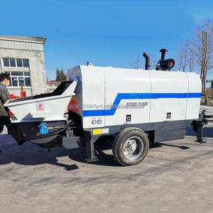 Petite pompe à béton électrique diesel HBTS40 dans les pompes à béton stationnaires Mini pompe à béton - Product Image 1