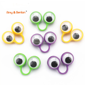 Marionetas de dedo de ojo, regalos promocionales, anillo de globo ocular ondulado, Ojo de monstruo, anillo de globo ocular Googly para niños, juguete de fiesta - Product Image 1