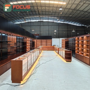 ตู้โชว์ร้านขายบุหรี่แบบโมดูลาร์ ตู้โชว์ไม้และกระจกพร้อมไฟ LED ตู้โชว์ยาสูบ - Product Image 5