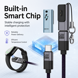 Adaptador de Carga <span class=keywords><strong>Magnético</strong></span> USB-C SIKAI para Xiaomi Smart Band, <span class=keywords><strong>Cargador</strong></span> Tipo-C para Reloj, Convertidor de Carga Portátil para Viajes y Actividades al Aire Libre - Product Image 5