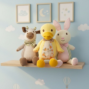 Jouets en peluche personnalisés en gros, motif lapin mignon de dessin animé, série ferme, animaux en peluche doux pour enfants, pour la décoration de la maison et les fêtes - Product Image 1