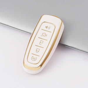 Funda para llave de control remoto de coche de 5 botones, funda Fob para Ford Edge <span class=keywords><strong>Escape</strong></span> Expedition Explorer Focus Taurus Flex, Protector de llavero de C-MAX - Product Image 4