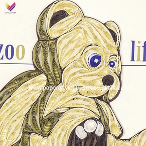 Tarjetas de filigrana de peluche hechas a mano con tarjeta de animal de peluche de alta calidad para cumpleaños, eventos especiales, tarjeta de felicitación 3D - Product Image 2