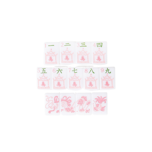 Jeu de tuiles de mahjong américain en acrylique floral pastel macaron, tuiles de mahjong gravées mignonnes à une seule couche, jeu de divertissement intérieur - Product Image 4