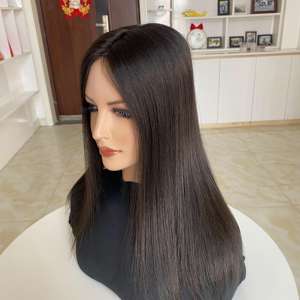Topper Mono Personnalisé 5*6 pour Femmes, Cheveux 100% Humains, Toupet Russe Européen Vierge Remy, Base Mono - Product Image 4