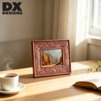 Bingkai Foto Kayu Solid Rustic DX Designs 4x6 5x7 8x10 Inch, Bingkai Gambar Kayu Vintage untuk Meja dan Dinding, Dekorasi Rumah