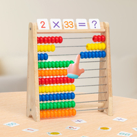 Nuevo producto soporte de ordenador de madera Montessori multifunción niños juguetes educativos de aprendizaje para niños pequeños niños y niñas CE