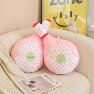 Unisex racchetta da Tennis giocattolo peluche morbido cuscino di simulazione bambola per ragazzi ragazze divertente regalo creativo PP materiale di riempimento ispirato squalo - Product Image 4