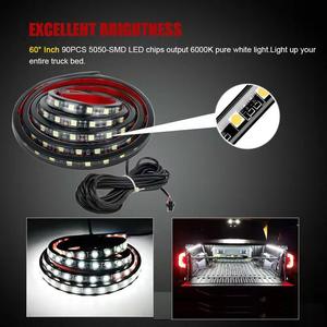 Nouvelles bandes lumineuses LED EURS 2 pièces 1,5 m 6500 K 1000 LM pour compartiment et coffre de camionnette avec commande par interrupteur, ajustement universel - Product Image 5