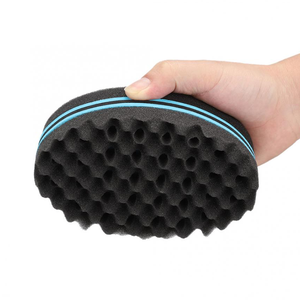 Éponge <span class=keywords><strong>magique</strong></span> pour cheveux bouclés, pour la coiffure africaine, éponge à cheveux avec trous - Product Image 6