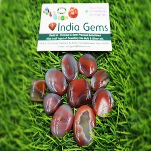 พลอยอะเกตบอตสวานาสีแดงธรรมชาติคุณภาพระดับ AAA+ แบบหลวมสำหรับทำเครื่องประดับ  ขนาดปรับเทียบแล้ว ผ่านการรับรองจาก GIA - Product Image 2