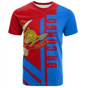 Vêtements en gros avec un nouveau design du drapeau du Congo pour hommes, t-shirts en polyester du Congo - Product Image 6