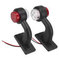 Lampu truk sisi ganda kualitas tinggi Aksesori Mobil lampu indikator penanda samping LED 12/24V lampu belakang merah putih