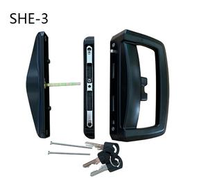 Juego de cerradura de puerta deslizante, aleación de aluminio, serie SHE, interior/delgada, para Australia - Product Image 3