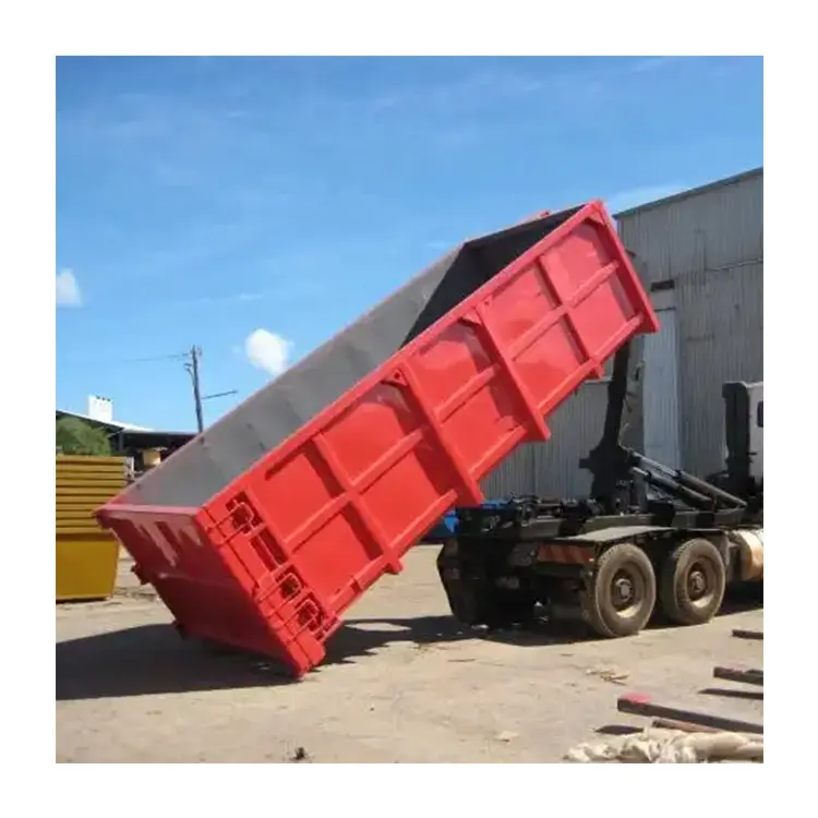 7Cbm Métal Skip Conteneur Seau Type Déchets Skip Bin Roll Off DumpsterLift Bacs Skip Hopper À Vendre