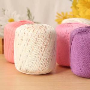 レース糸 梳毛染色 100% コットン 40g/玉 ソフトで肌に優しい OE認証 手編み、織り、刺繍用 - Product Image 3